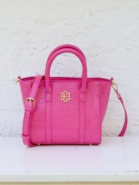 Caroline Hill | Merritt Mini Tote - Hot Pink